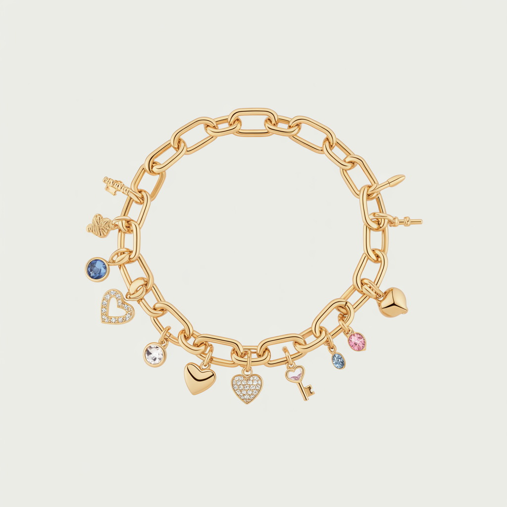 Gold Charm Bracelet