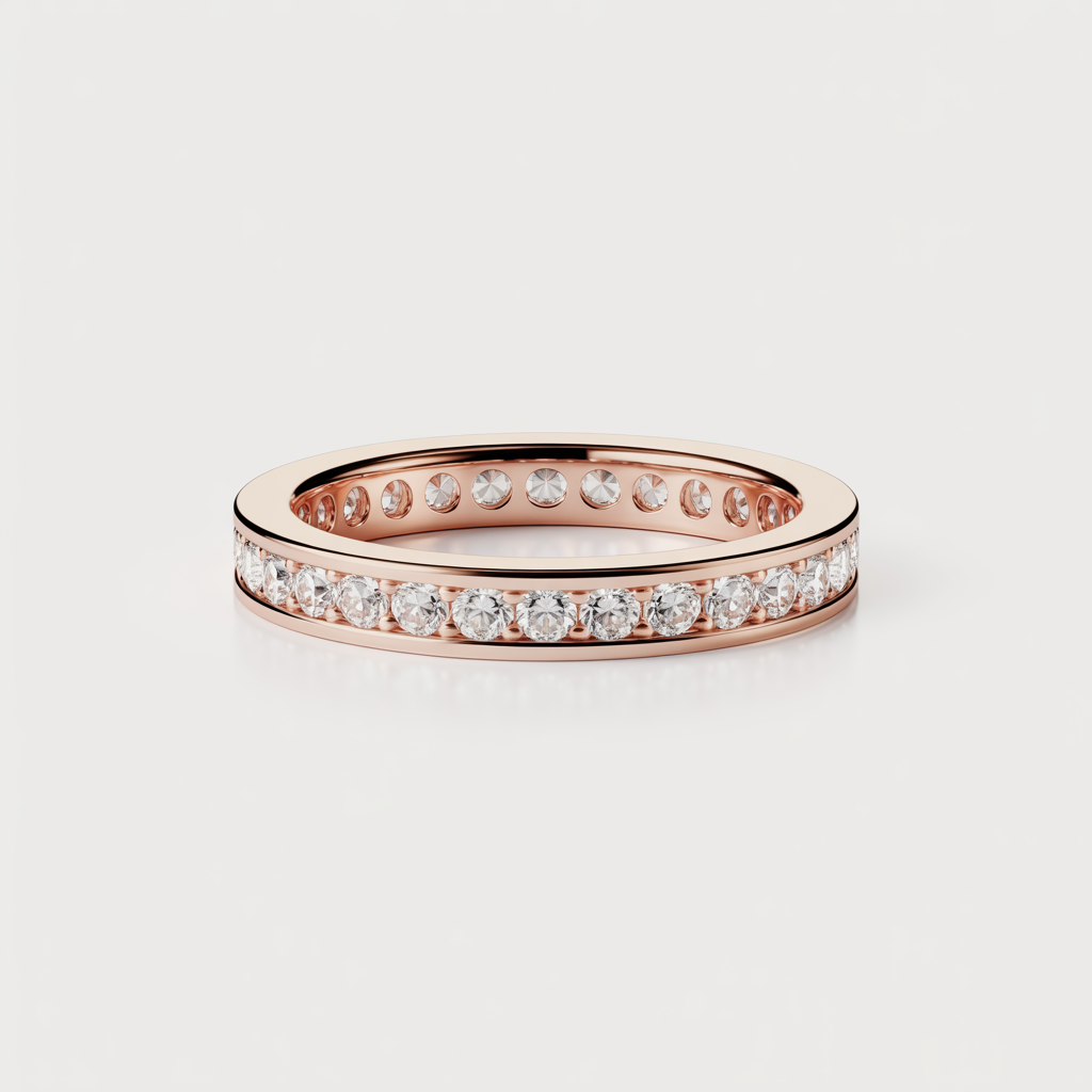 Rose Gold Eternity Band